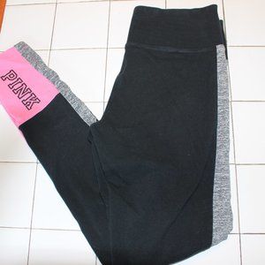 Pink Victoria's secret black yoga pants size S